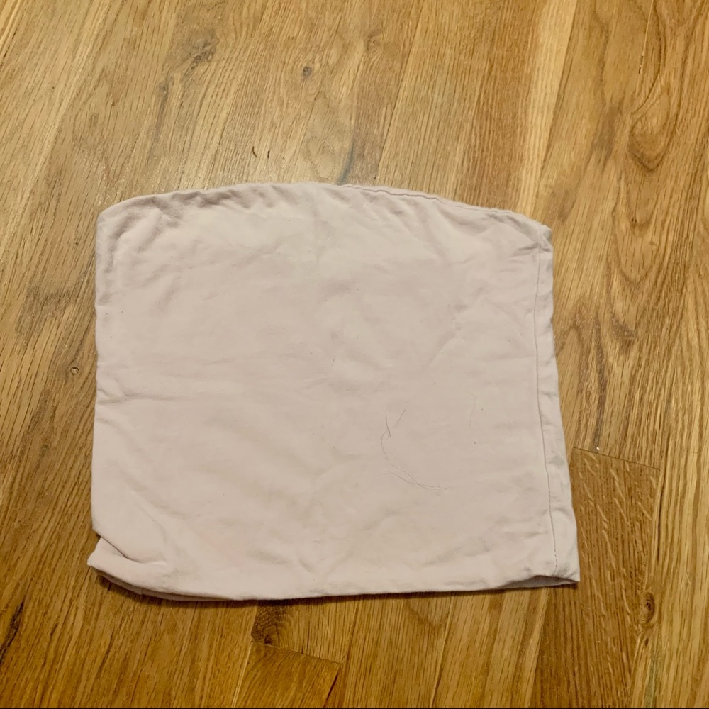 brandy strapless pink top